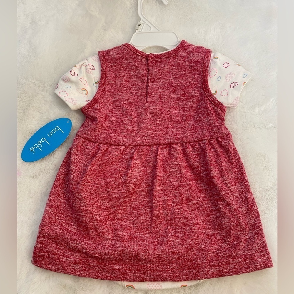 Baby girl two piece dress set pink size 3-5 months - Picture 4 of 6